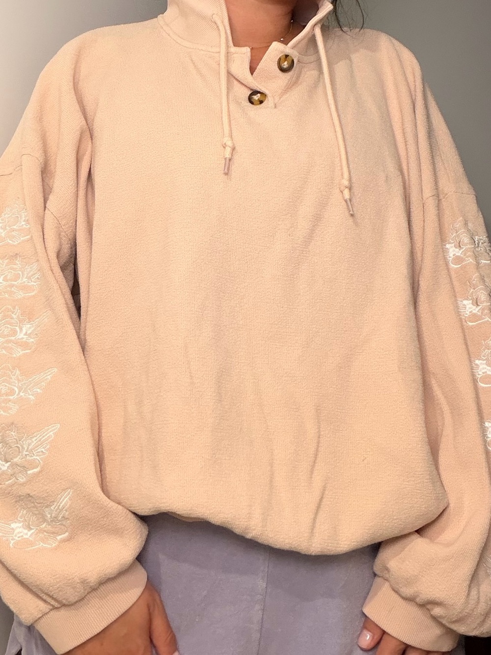 Boys Lie Light Blush Hooded Sweatshirt
